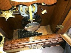 Antique 8 Day Seth Thomas City Series Omaha Mantle Chime Clock Working