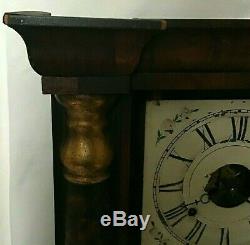 Antique 8 Day Seth Thomas Movement Triple Decker Style Vintage Mantel Clock