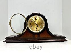 Antique 8 Day Seth Thomas Westminster Chimes Tambour Mantel Clock Mod 93 Works