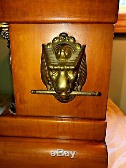 Antique Adamantine Seth Thomas 295 N. Imperial Mantel Clock Wood Vintage Vtg