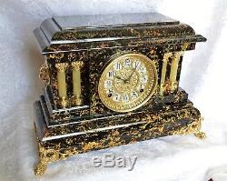 Antique Adamantine Seth Thomas Mantel Clock. Restored. Serviced