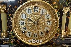 Antique Adamantine Seth Thomas Mantel Clock. Restored. Serviced