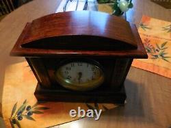 Antique Adamantine Seth Thomas Mantel Clock with Bell and Gong Model 89 C 1880