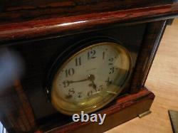Antique Adamantine Seth Thomas Mantel Clock with Bell and Gong Model 89 C 1880
