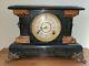 Antique Black Seth Thomas Mantel Clock Label #102 Eastlake Style Rare