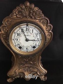 Antique Bronze Seth Thomas Mantle Clock withkey