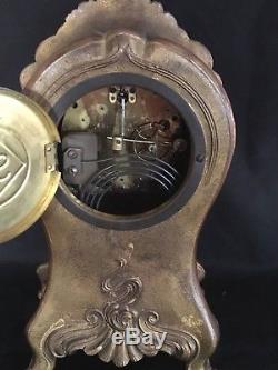 Antique Bronze Seth Thomas Mantle Clock withkey