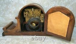 Antique Charles Jacques Mantel Clock Runs 7 Wire Gong Chime & Strike Unit Runs