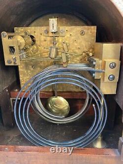 Antique Charles Jacques Mantel Clock Runs 7 Wire Gong Chime & Strike Unit Runs