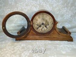 Antique Charles Jacques Mantel Clock Runs 7 Wire Gong Chime & Strike Unit Runs