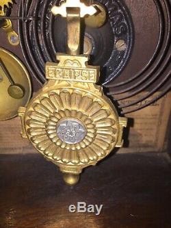 Antique Clean Seth Thomas Eclipse Ball Top Shelf Parlor Mantle Clock Working