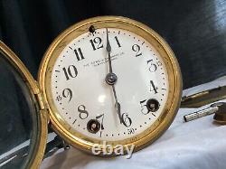 Antique Cowell & Hubbard Seth Thomas Mantle Clock With 48j Movement. Works. Rare