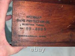 Antique Diebold /American Bank Protection Vault Safe Wind Up Clock / Seth Thomas