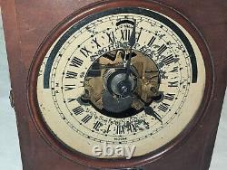 Antique Diebold /American Bank Protection Vault Safe Wind Up Clock / Seth Thomas