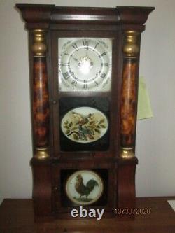 Antique Double Decker 8 day Clock, restored guaranteed, Seth Thomas