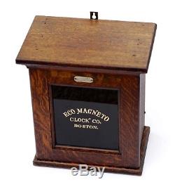 Antique ECO MAGNETO CLOCK Co. Watchman's Electric Time Recorder Seth Thomas