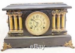 Antique Early 1900s Seth Thomas Adamantine Mantle Clock -For Parts / Repair
