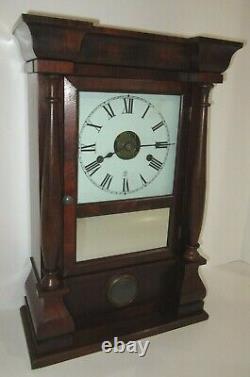 Antique Early Seth Thomas Mantel Clock with Alarm, 30-Hour, Time/Strike
