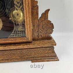 Antique Gingerbread Clock-Seth Thomas-Model 298A Winds Works With Key Excellent