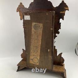 Antique Gingerbread Clock-Seth Thomas-Model 298A Winds Works With Key Excellent