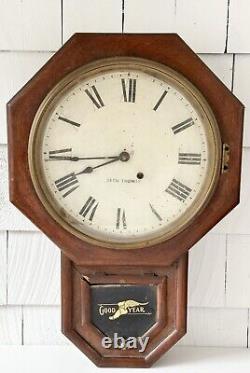 Antique Goodyear Tires Seth Thomas Wall Clock Dealership Automobilia