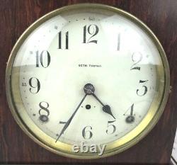 Antique JB Van Sciver Seth Thomas Mantel Shelf Clock with Key Vtg USA