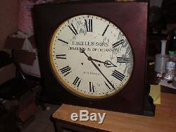 Antique-Large-Seth Thomas-30 Day-Double Faced-Clock-Ca. 1900-To Restore-#M112