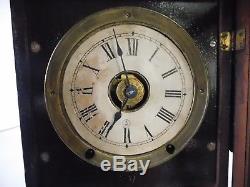 Antique Large Seth Thomas No. M. 1408 Kitchen Clock With Alarm Made In Usa, 8 Day
