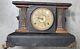 Antique Late 19th Century Seth Thomas Black Mantle Clock 8 Day T&s Working & Key