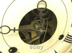 Antique Old Seth Thomas Thomaston CT Birds Large Mantle Clock w Weights Parts