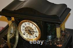 Antique Original Seth Thomas Clock Mantel Sucile Good Running Condition