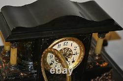 Antique Original Seth Thomas Clock Mantel Sucile Good Running Condition