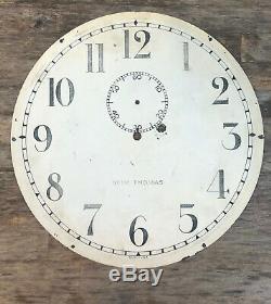 Antique Original Seth Thomas Weight Driven Large Wall Regulator Clock Dial