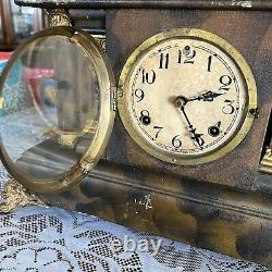 Antique Original Waterbury clock company (approx. 14 x 11) shell clock
