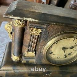 Antique Original Waterbury clock company (approx. 14 x 11) shell clock