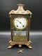 Antique Ornate Bronze Seth Thomas Mantle Carriage Clock Mercury Pendulum 48n Mov