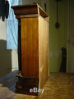 Antique Rare Seth Thomas 1870 Rosewood Miniature Column Shelf Clock Working