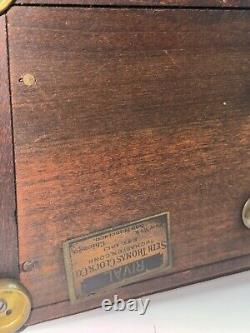 Antique Rival Seth Thomas Mantle clock Tested Working Key And Pendulum Included
