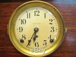 Antique Rosewood Wooden Shelf/Mantle Chime Clock Seth Thomas Movement Needs Love
