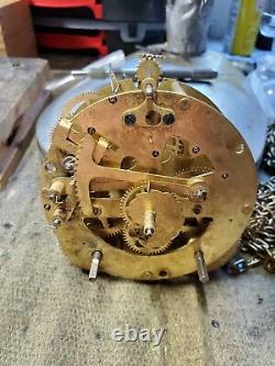 Antique SETH THOMAS 1907 Empire No. 0 Crystal Regulator Running