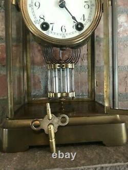 Antique SETH THOMAS 1907 Empire No. 0 Crystal Regulator Running