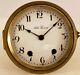 Antique Seth Thomas 48r Round Brass Mechanical Time & Strike Clock Movement