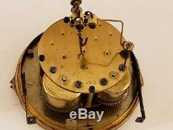 Antique SETH THOMAS 48R Round Brass Mechanical Time & Strike Clock Movement