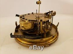 Antique SETH THOMAS 48R Round Brass Mechanical Time & Strike Clock Movement