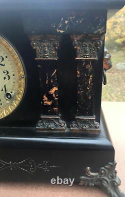 Antique SETH THOMAS Adamantine Mantel Clock 1880 1910 Running