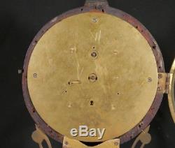 Antique SETH THOMAS Banjo Clock War of 1812 Naval Battle w Eglomise Glass Panels