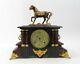 Antique Seth Thomas Green Adamantine Mantel Shelf Clock Niphon Model