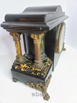 Antique SETH THOMAS Larkin Soap Premium Victorian Adamantine Mantel Clock