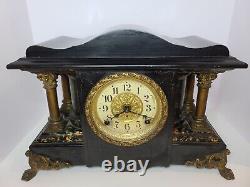 Antique SETH THOMAS Larkin Soap Premium Victorian Adamantine Mantel Clock