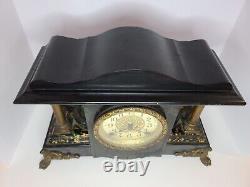 Antique SETH THOMAS Larkin Soap Premium Victorian Adamantine Mantel Clock